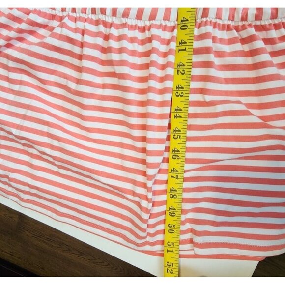 New Lands' End  maxi dress sz 2X 20-22 women plus size red stripes sleeveless - Picture 10 of 13